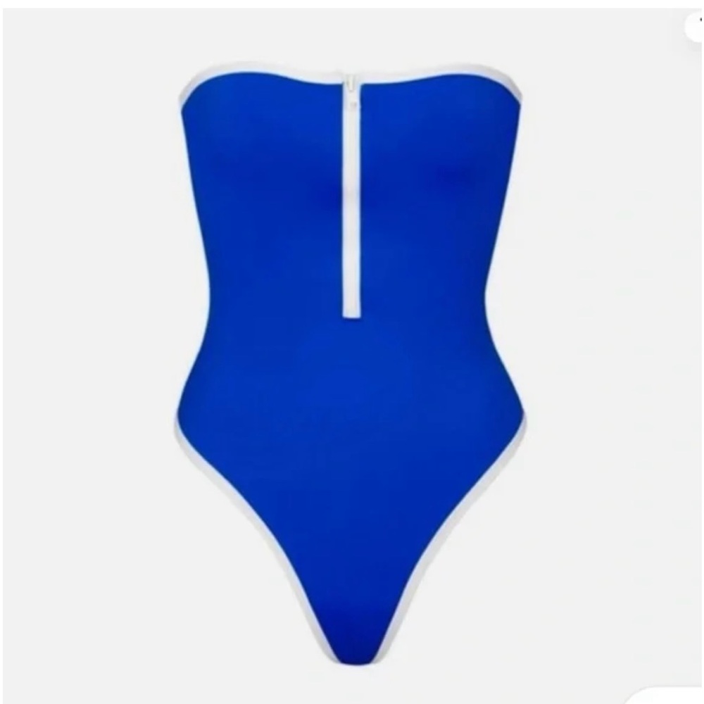 SKIMS Blue One Piece Swimsuit